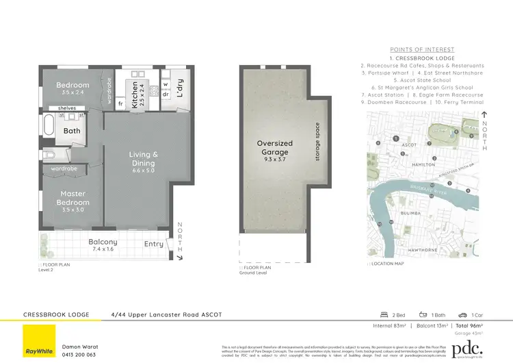 Floorplan of Homely unit listing, 4/44 Upper Lancaster Road, Ascot QLD 4007