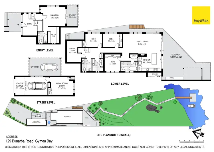 Floorplan of Homely house listing, 129 Bunarba Road, Gymea Bay NSW 2227