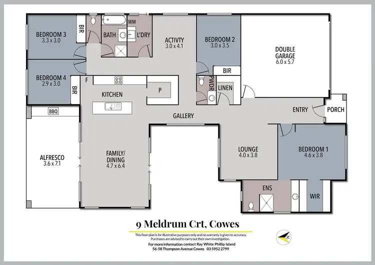 Floorplan of Homely house listing, 9 Meldrum Court, Cowes VIC 3922