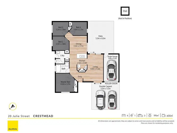 Floorplan of Homely house listing, 20 Julie Street, Crestmead QLD 4132