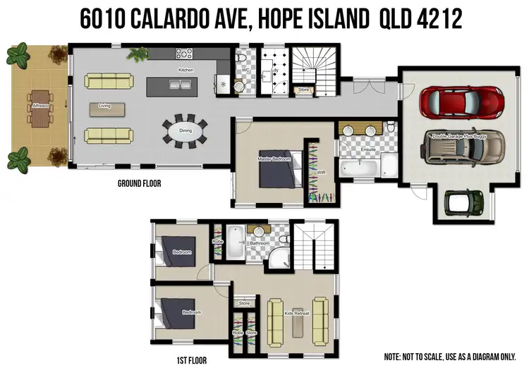Floorplan of Homely house listing, 6010 Calardo Avenue, Hope Island QLD 4212