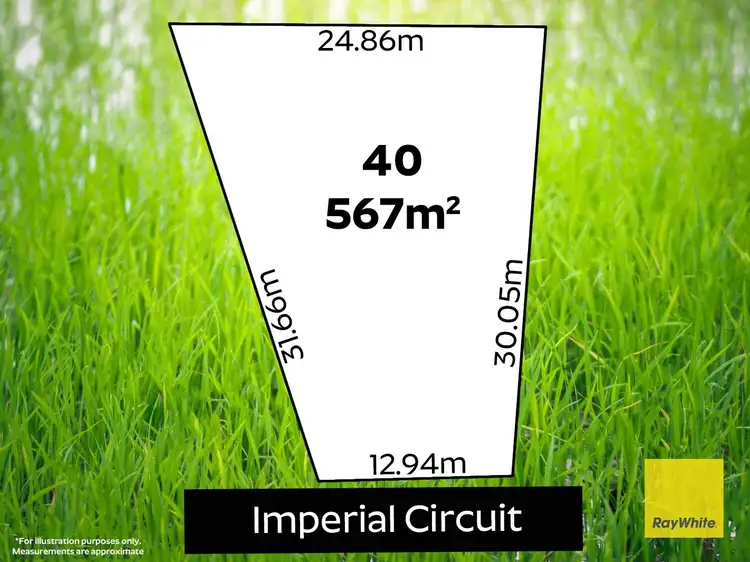 Floorplan of Homely land listing, 40 Imperial Circuit, Victor Harbor SA 5211