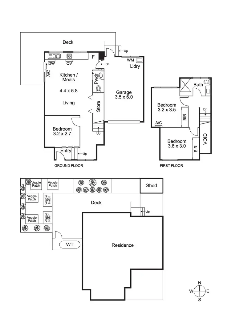 Floorplan of Homely townhouse listing, 2/38 Collins Street, Chadstone VIC 3148