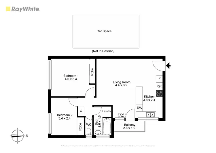 Floorplan of Homely apartment listing, 14/13 Churchill Avenue, Chadstone VIC 3148
