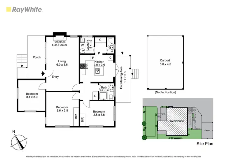 Floorplan of Homely unit listing, 1/157 Power Avenue, Chadstone VIC 3148
