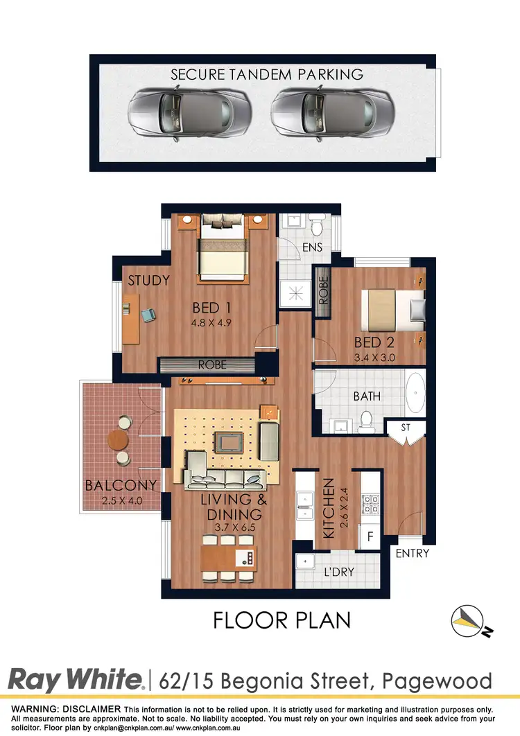Floorplan of Homely apartment listing, 62/15 Begonia Street, Pagewood NSW 2035