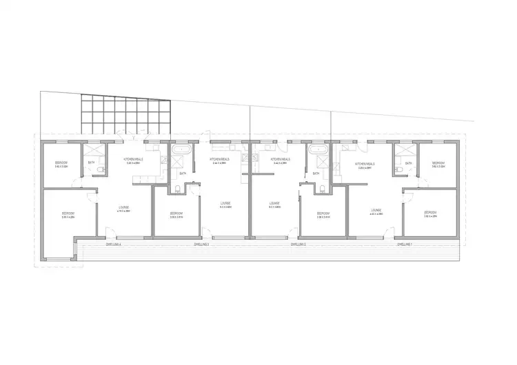 Floorplan of Homely block of units listing, 1-4/102 Partridge Street, Glenelg South SA 5045