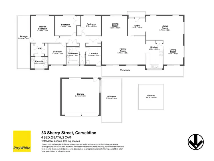Floorplan of Homely house listing, 33 Sherry Street, Carseldine QLD 4034