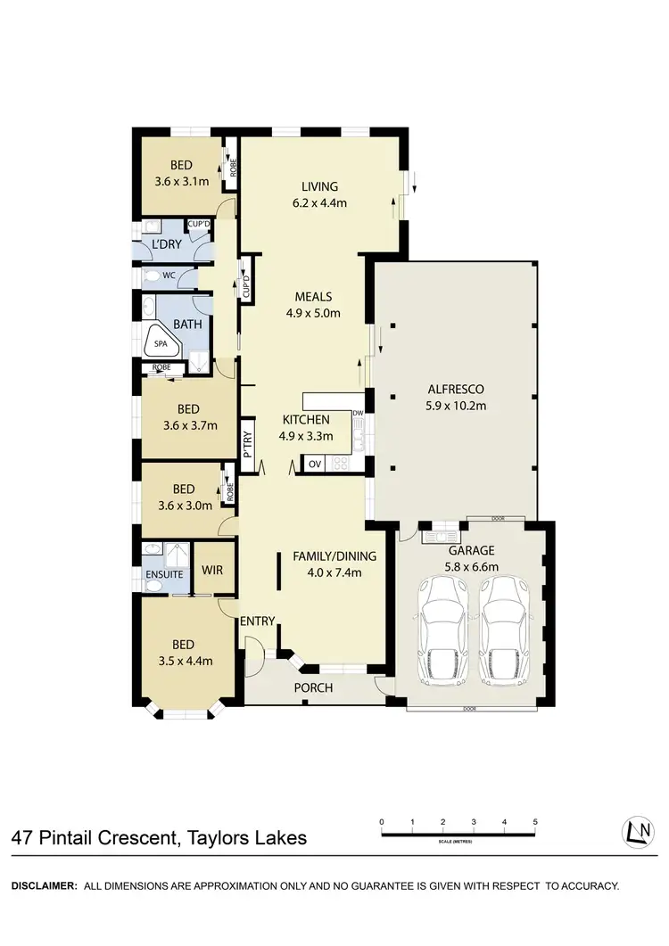 Floorplan of Homely house listing, 47 Pintail Crescent, Taylors Lakes VIC 3038