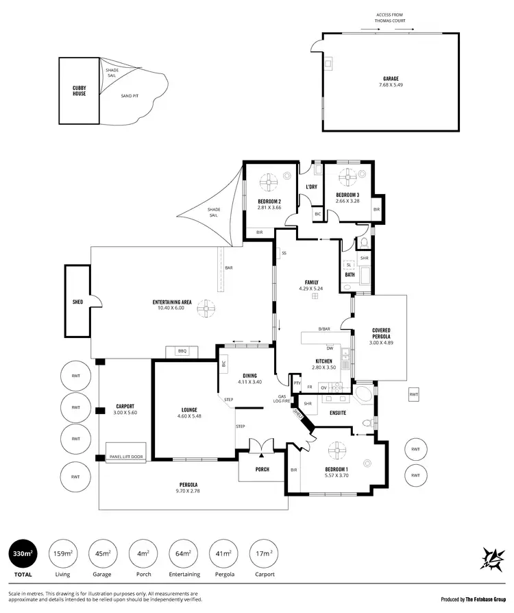 Floorplan of Homely house listing, 8 Brabham Grove, Aberfoyle Park SA 5159