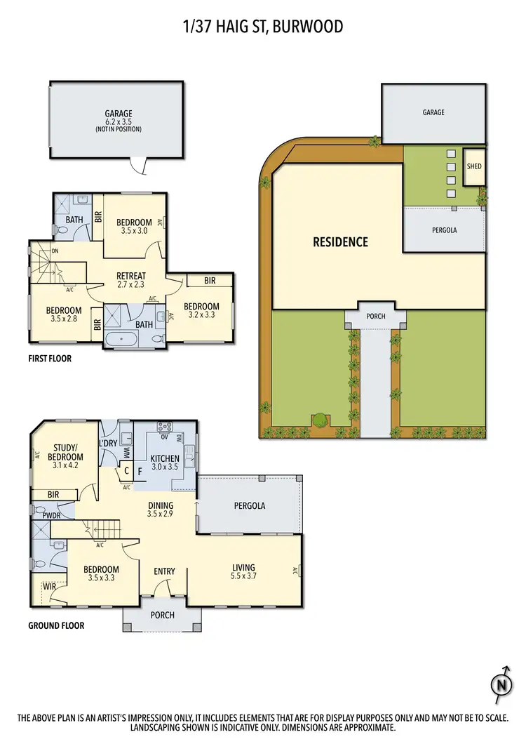 Floorplan of Homely townhouse listing, 1/37 Haig Street, Burwood VIC 3125