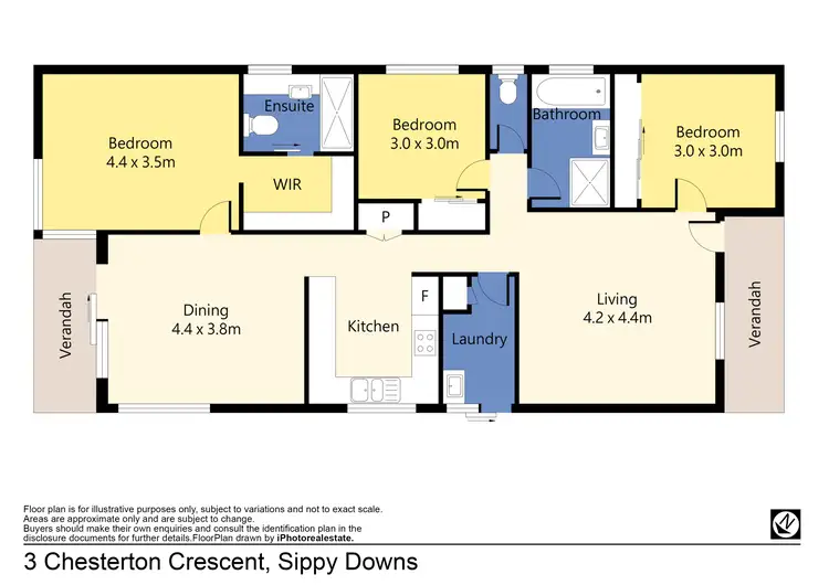 Floorplan of Homely house listing, 3 Chesterton Crescent, Sippy Downs QLD 4556