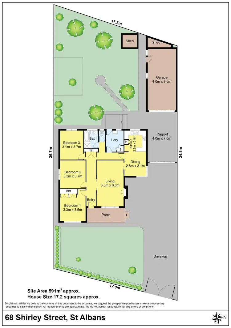 Floorplan of Homely house listing, 68 Shirley Street, St Albans VIC 3021