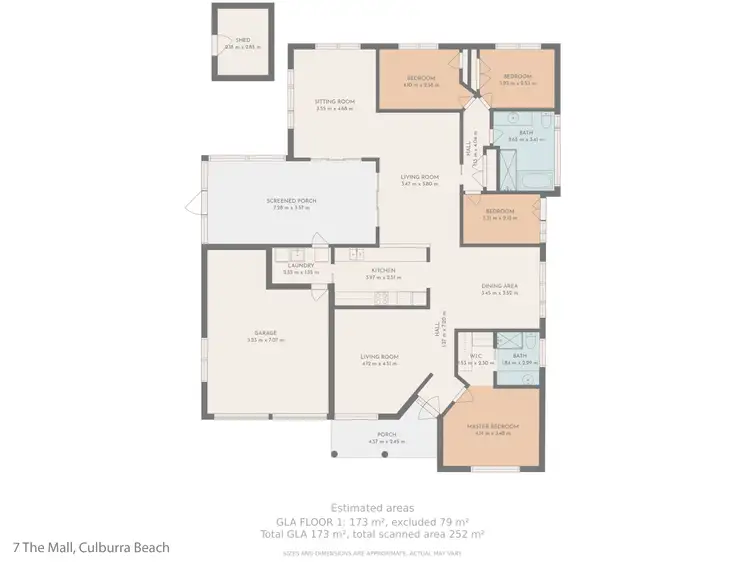 Floorplan of Homely house listing, 7 The Mall, Culburra Beach NSW 2540