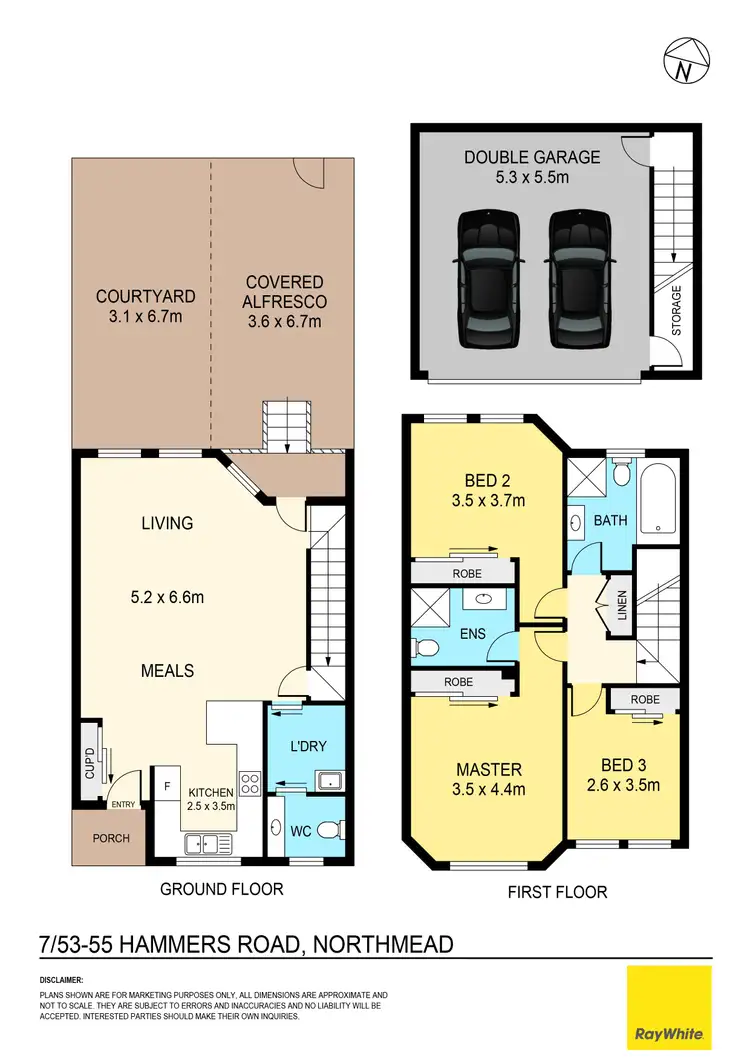 Floorplan of Homely townhouse listing, 7/53-55 Hammers Road, Northmead NSW 2152