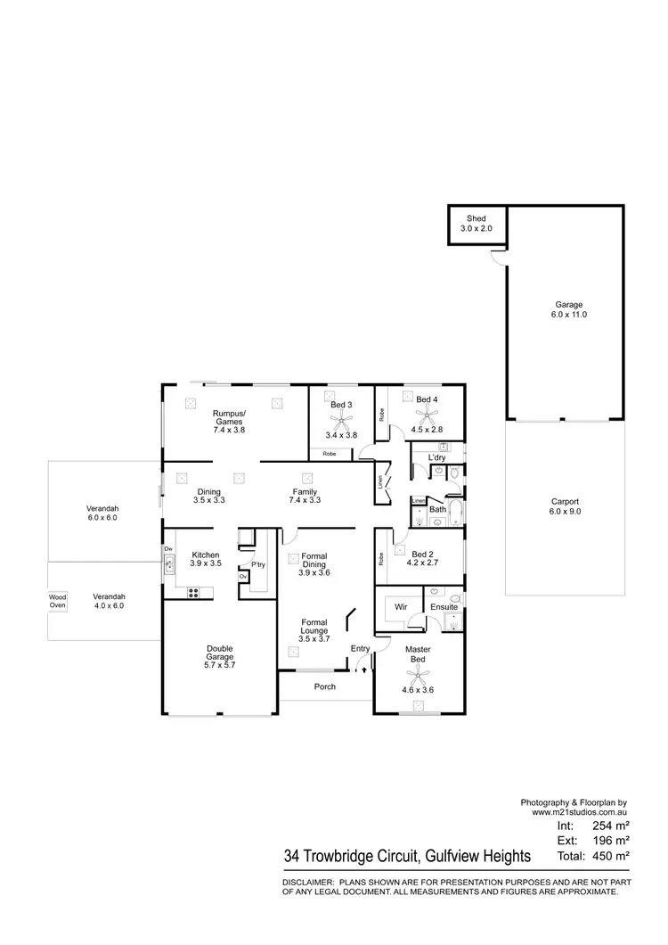 Floorplan of Homely house listing, 34 Trowbridge Circuit, Gulfview Heights SA 5096