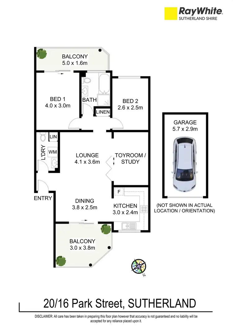 Floorplan of Homely apartment listing, 20/16-26 Park Street, Sutherland NSW 2232