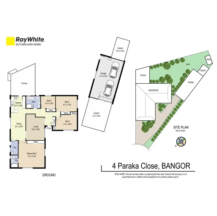 Floorplan of Homely house listing, 4 Paraka Close, Bangor NSW 2234