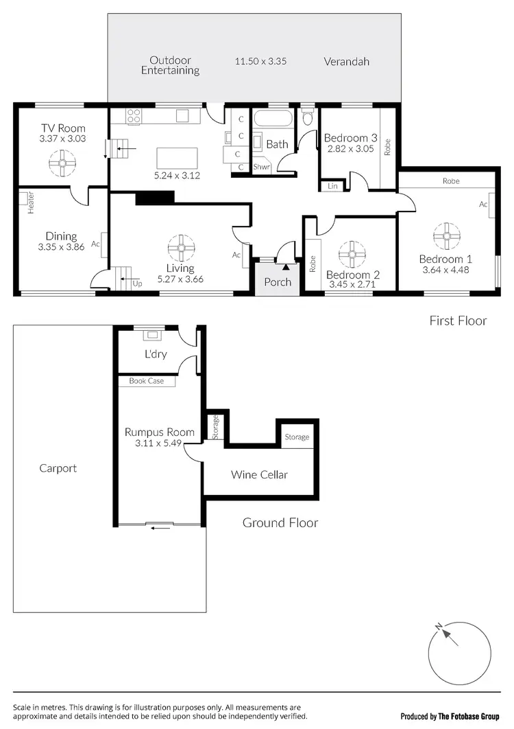 Floorplan of Homely house listing, 1 Glenberrie Place, Hawthorndene SA 5051