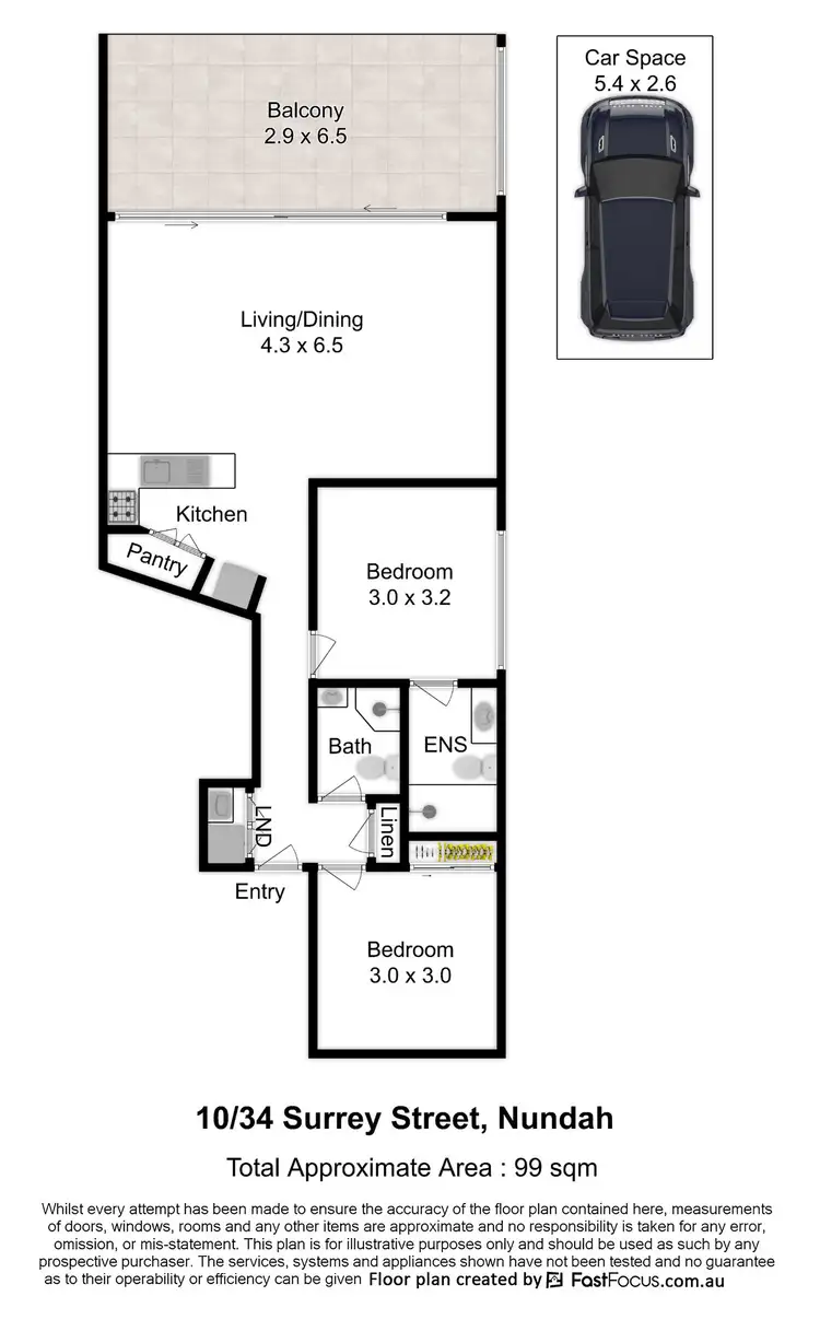 Floorplan of Homely unit listing, 10/34 Surrey Street, Nundah QLD 4012