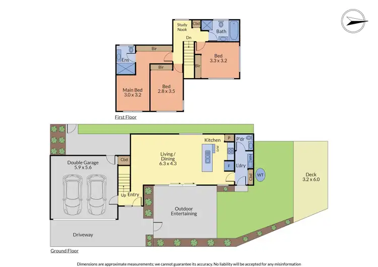 Floorplan of Homely townhouse listing, 51 Bloom Avenue, Wantirna South VIC 3152