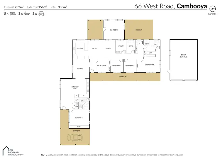 Floorplan of Homely rural property listing, 66 West Road, Cambooya QLD 4358