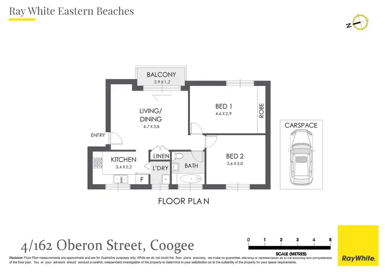 Floorplan of Homely apartment listing, 4/162 Oberon Street, Coogee NSW 2034