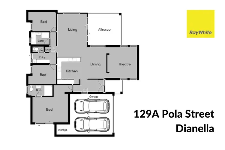 Floorplan of Homely house listing, 129A Pola Street, Dianella WA 6059