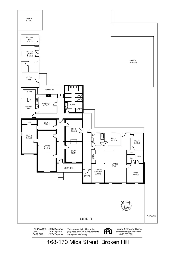 Floorplan of Homely house listing, 168 Mica Street, Broken Hill NSW 2880