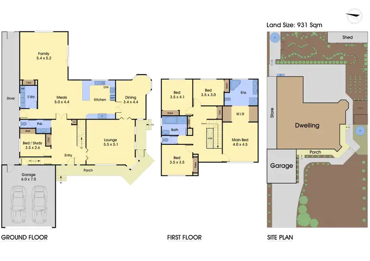 Floorplan of Homely house listing, 9 Patrick Close, Greensborough VIC 3088