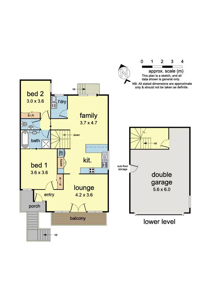 Floorplan of Homely townhouse listing, 187B LINCOLN Road, Mooroolbark VIC 3138