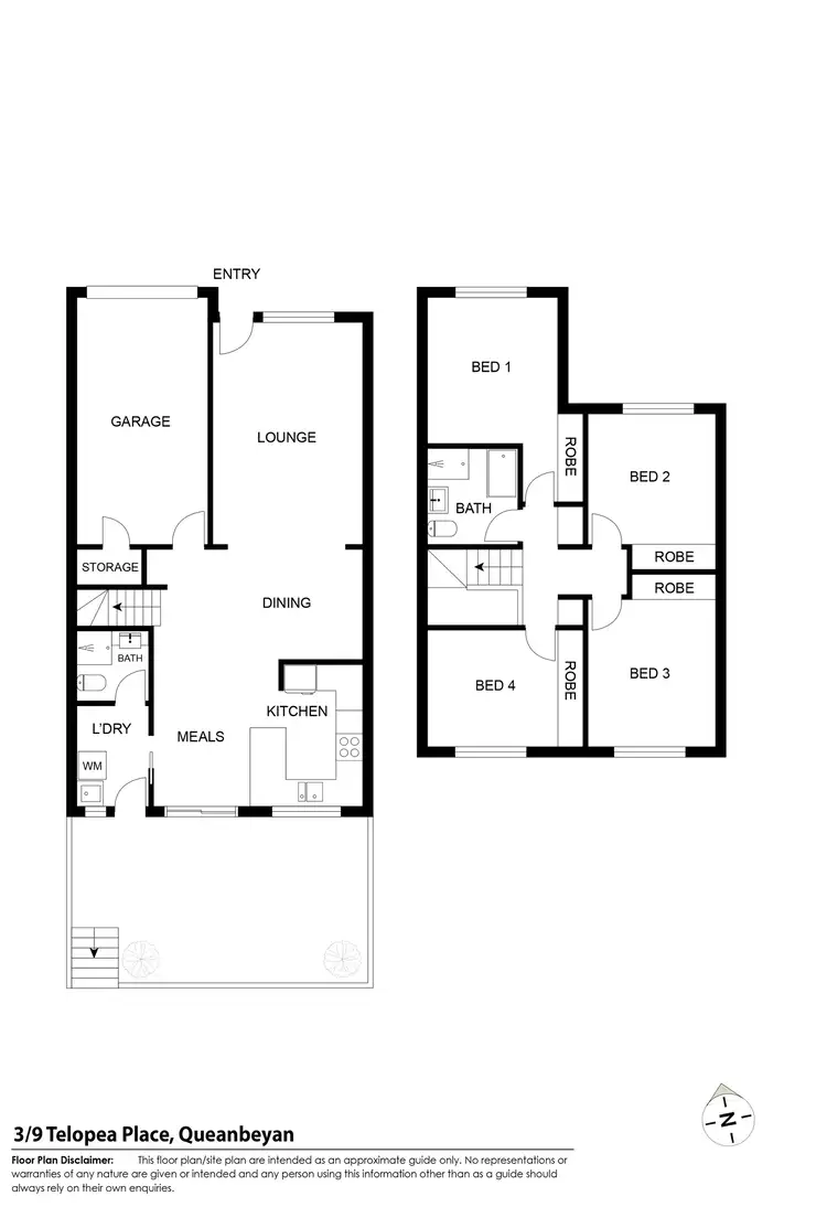 Floorplan of Homely townhouse listing, 3/9 Telopea Place, Queanbeyan West NSW 2620