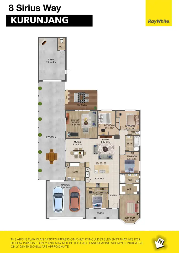 Floorplan of Homely house listing, 8 Sirius Way, Kurunjang VIC 3337