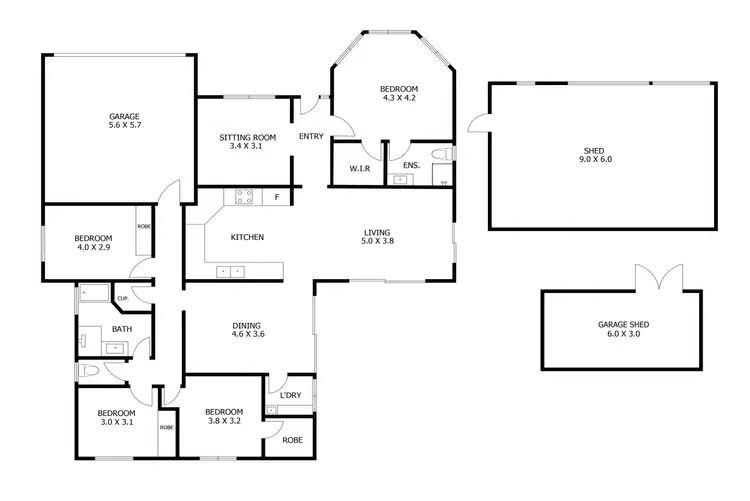 Floorplan of Homely house listing, 8 Darel Street, Kingsthorpe QLD 4400
