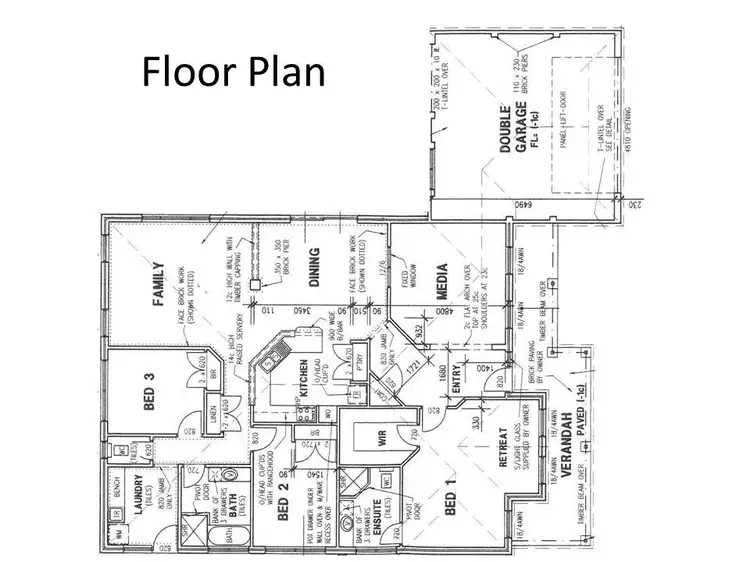 Floorplan of Homely house listing, 1 Grosvenor Close, Woorree WA 6530
