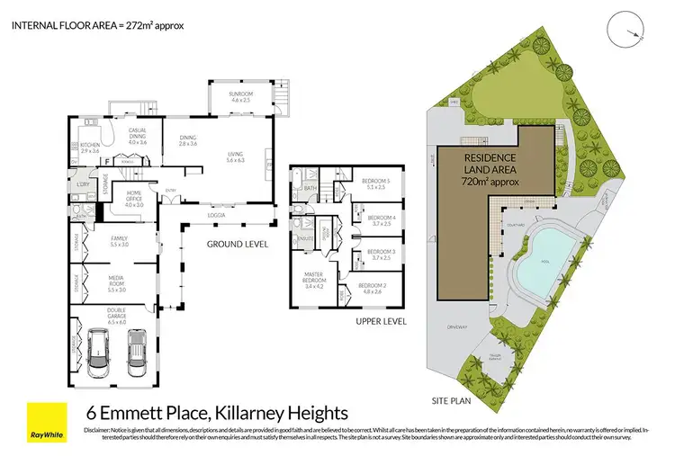 Floorplan of Homely house listing, 6 Emmett Place, Killarney Heights NSW 2087