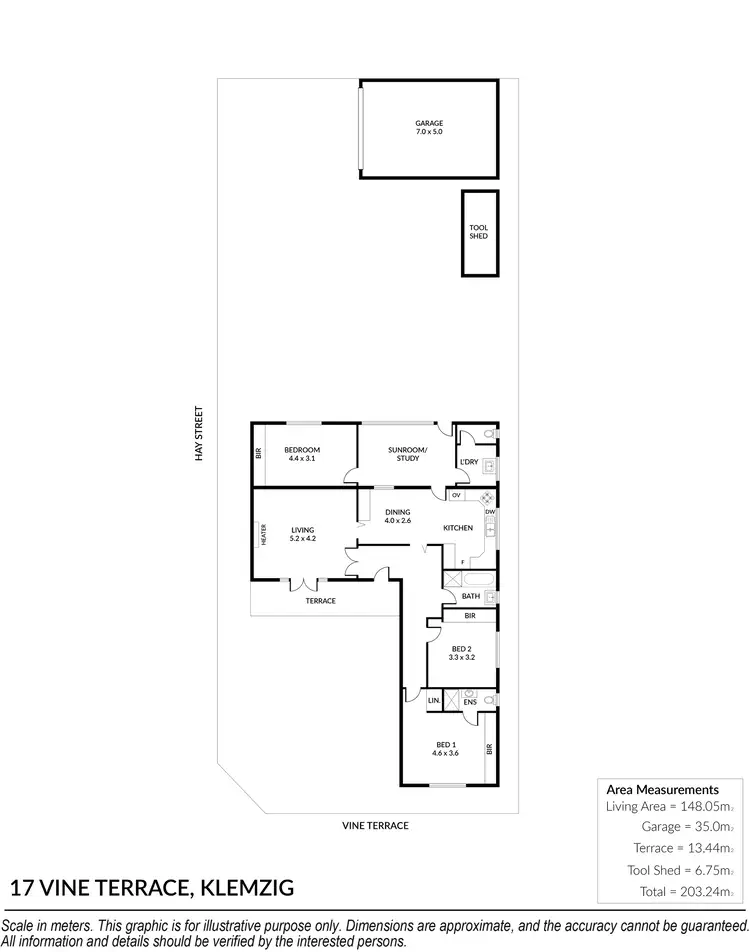 Floorplan of Homely house listing, 17 Vine Terrace, Klemzig SA 5087