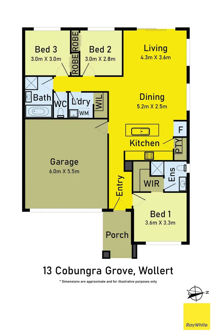 Floorplan of Homely house listing, 13 Cobungra Grove, Wollert VIC 3750