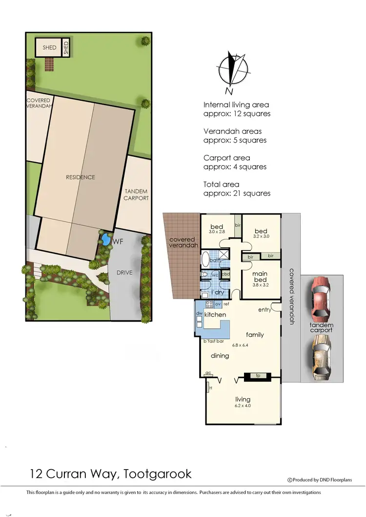 Floorplan of Homely house listing, 12 Curran Way, Tootgarook VIC 3941