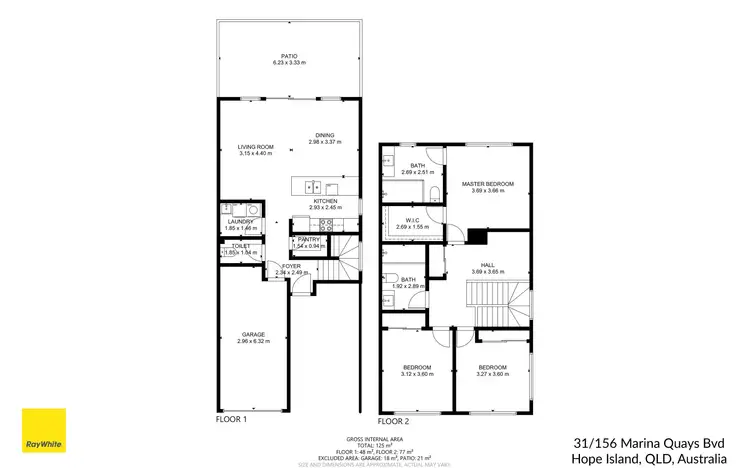 Floorplan of Homely house listing, 31/156 Marina Quays Boulevard, Hope Island QLD 4212