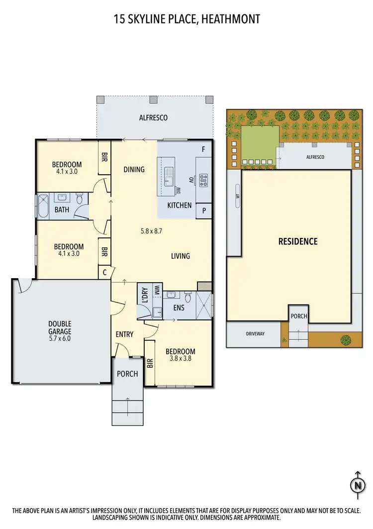 Floorplan of Homely house listing, 15 Skyline Place, Heathmont VIC 3135
