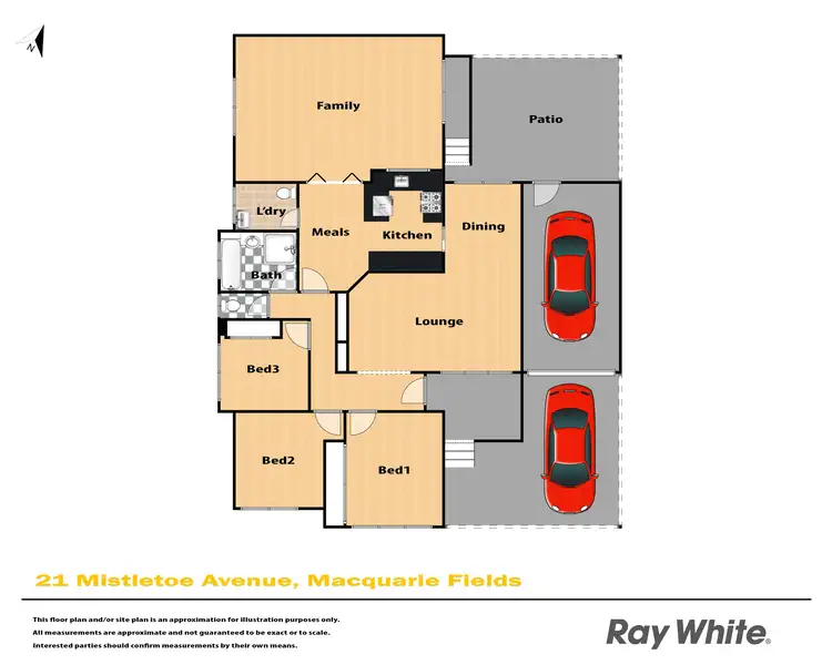 Floorplan of Homely house listing, 21 Mistletoe Avenue, Macquarie Fields NSW 2564