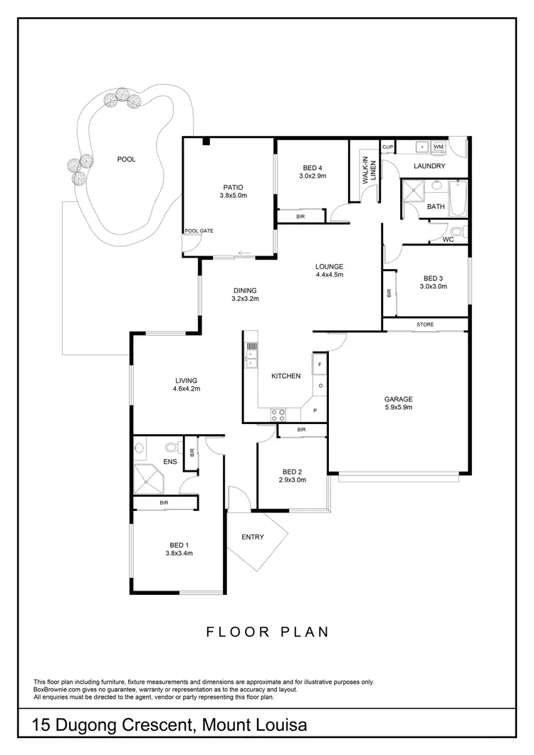Floorplan of Homely house listing, 15 Dugong Crescent, Mount Louisa QLD 4814