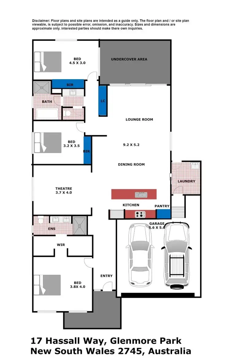 Floorplan of Homely house listing, 17 Hassall Way, Glenmore Park NSW 2745