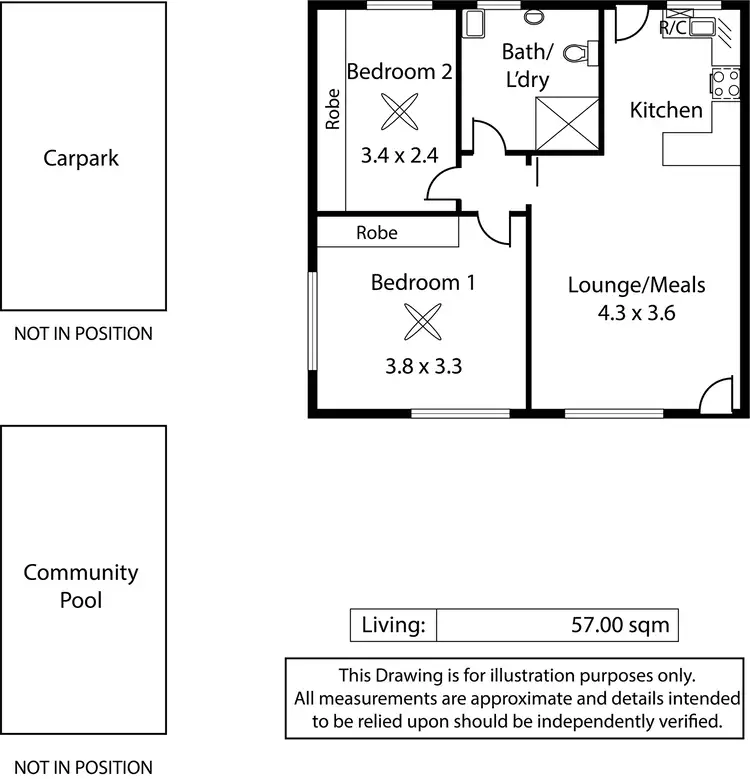 Floorplan of Homely unit listing, 6/67 Milner Road, Richmond SA 5033