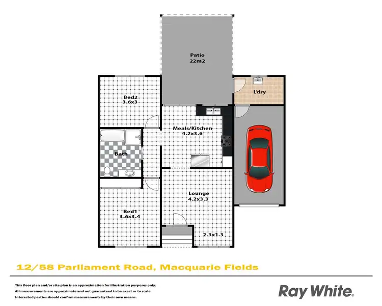 Floorplan of Homely house listing, 12/58-60 Parliament Road, Macquarie Fields NSW 2564