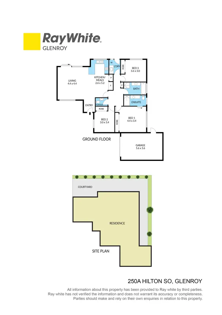 Floorplan of Homely villa listing, 250A Hilton Street, Glenroy VIC 3046