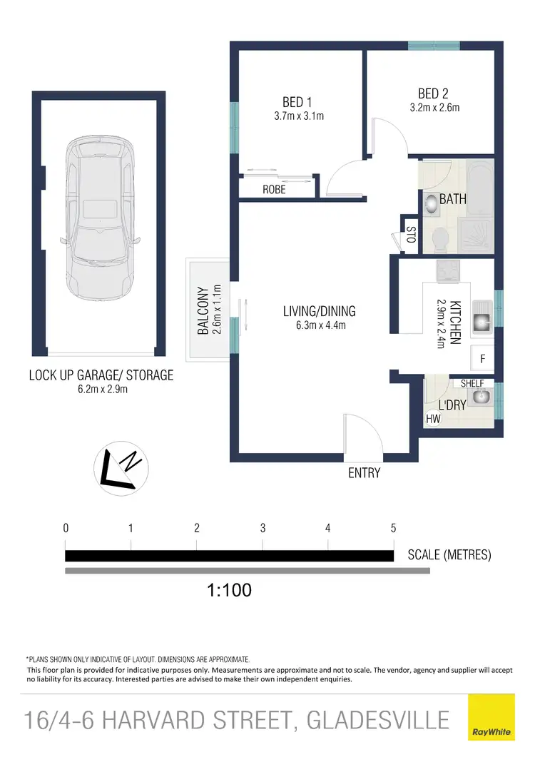 Floorplan of Homely apartment listing, 16/4 Harvard Street, Gladesville NSW 2111