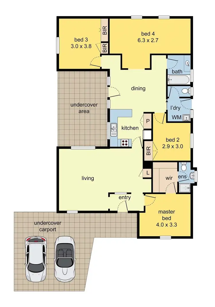 Floorplan of Homely house listing, 3 Chancellor Drive, Wheelers Hill VIC 3150