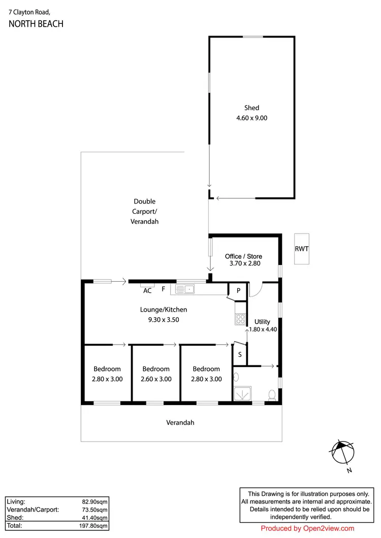 Floorplan of Homely house listing, 7 Clayton Drive, North Beach SA 5556